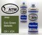 Preview: Jeep, Eco Green Metallic, GX / JGX: 400ml Sprühdose + 400ml Klarlack - Set, von ATW Autoteile West.